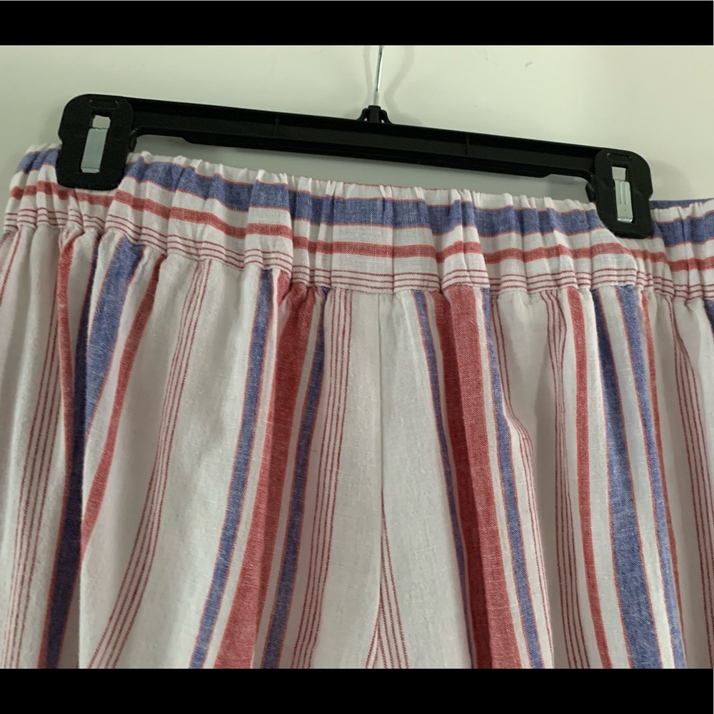 EUC EXPRESS High Waisted Striped Split Leg Pants - Picture 9 of 14